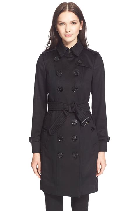 burberry sandringham cashmere trench coat